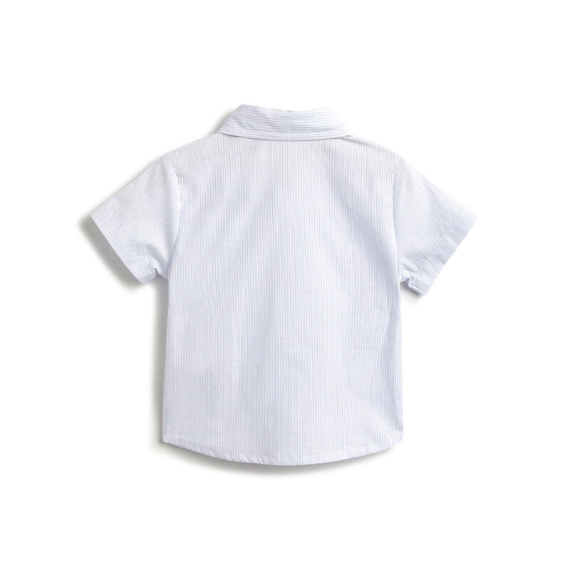 Boys Dark Blue Shirt with Short Trousers image number 3